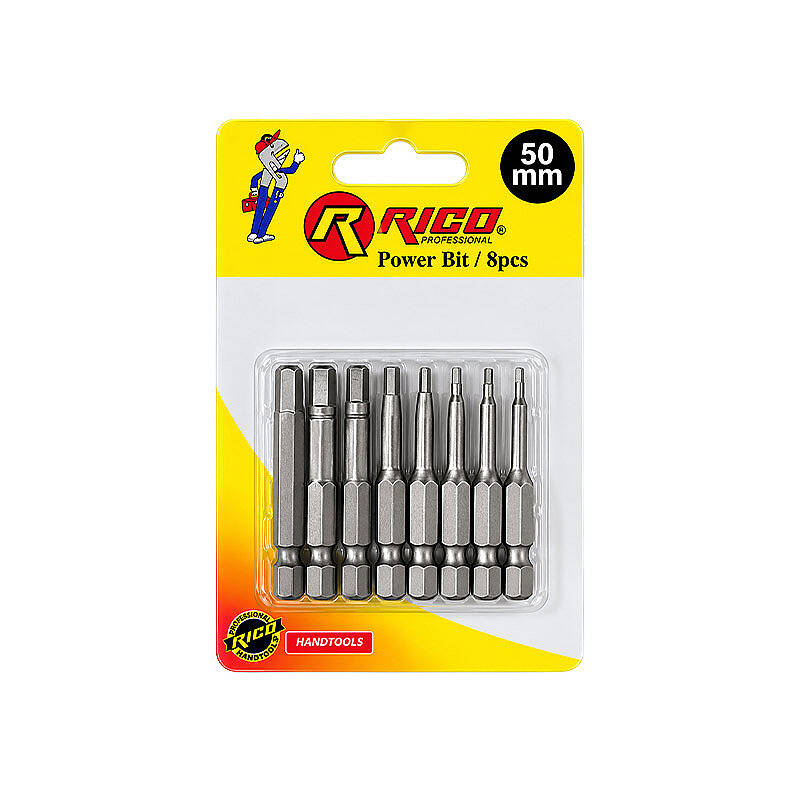 Rico 8 Parça 50mm Allen Altıgen Bits Uç Seti - 1