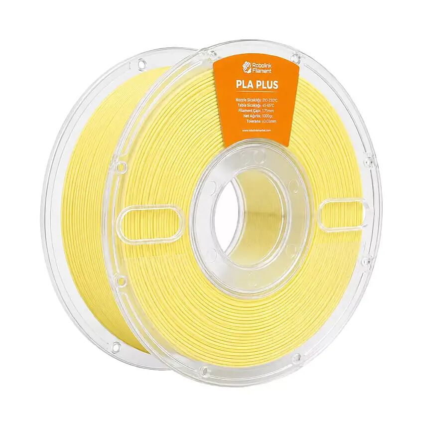 Robolink Filament PLA Plus Pastel Sarı 1.75mm 1000gr - Robolink Filament