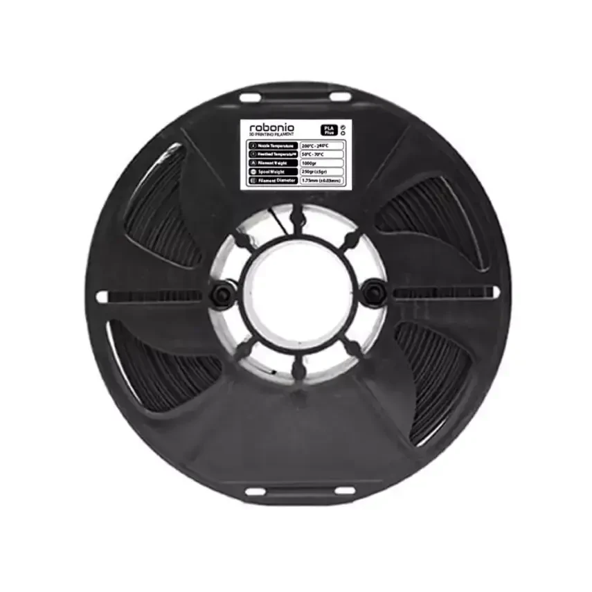 Robonio PLA Plus Filament Siyah 1.75mm 1000gr - Robonio