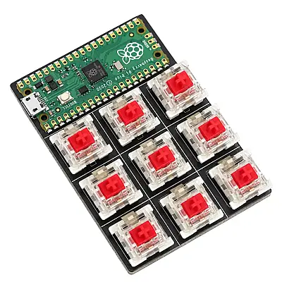 Robonio Ghost PCB - 9 Tuşlu RGB Programlanabilir Makro Klavye - 1