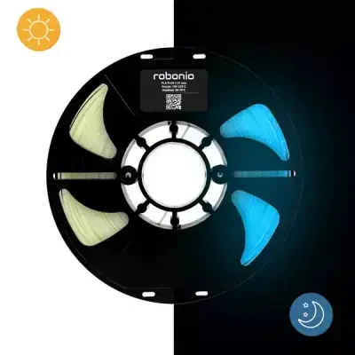 Robonio PLA+ Karanlıkta Parlayan Filament Mavi 1.75mm 1000gr - 1 data-big=