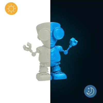 Robonio PLA+ Karanlıkta Parlayan Filament Mavi 1.75mm 1000gr - Robonio (1)