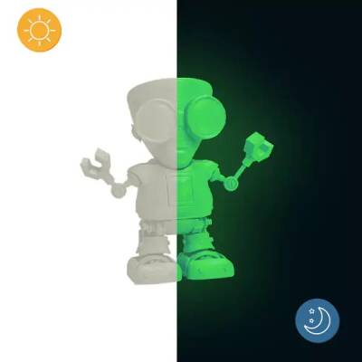 Robonio PLA+ Karanlıkta Parlayan Filament Yeşil 1.75mm 1000gr - Robonio (1)