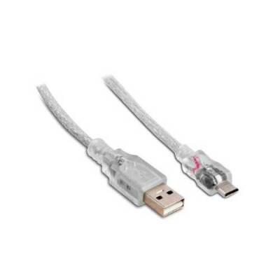 S-link Mikro Usb 1.5M Şeffaf Kablo (SL-77A) - 1 data-big=