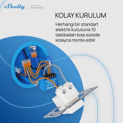 Shelly 1 Mini Gen3 Akıllı Röle - 6 data-big=