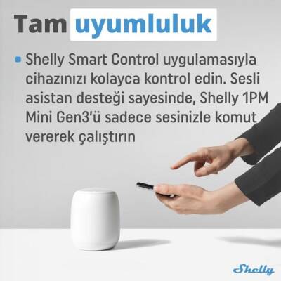 Shelly 1PM Mini Gen3 Enerji Ölçer Röle - 5 data-big=