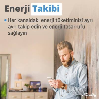Shelly 2PM Gen3 Enerji Ölçümlü 2 Kanallı Akıllı Röle - 6 data-big=
