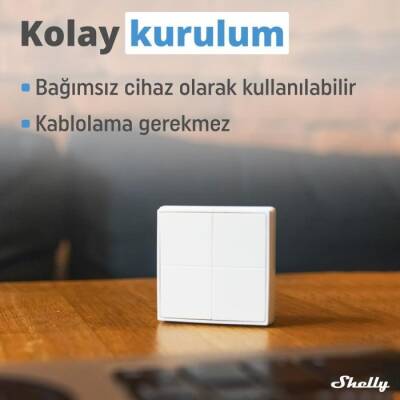 Shelly BLU 4 Butonlu Duvar Anahtarı - 3 data-big=