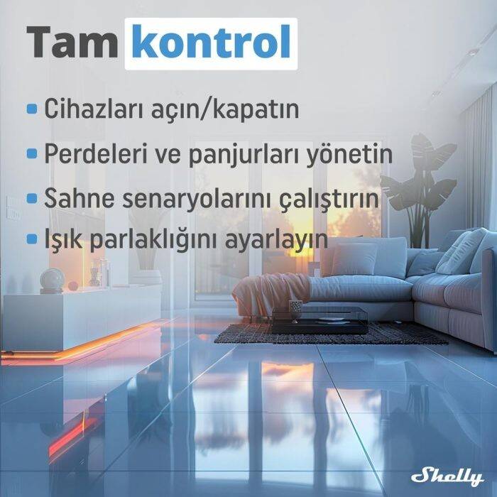 Shelly BLU 4 Butonlu Duvar Anahtarı - 5