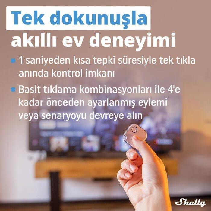 Shelly BLU Button1 Kablosuz Buton - 6