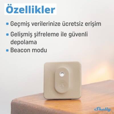 Shelly BLU H&T Bluetooth Sıcaklık ve Nem Sensörü - 6 data-big=