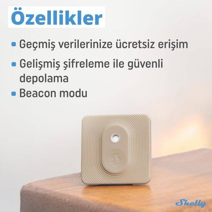 Shelly BLU H&T Bluetooth Sıcaklık ve Nem Sensörü - 6