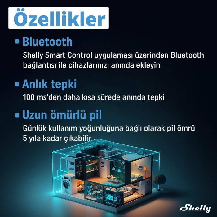 Shelly BLU Motion Bluetooth Hareket Sensörü - 5