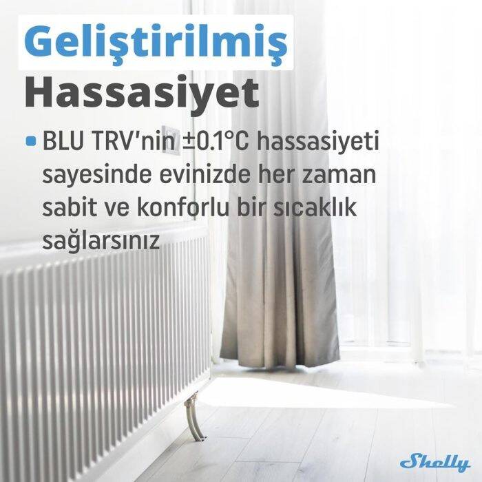 Shelly BLU TRV Akıllı Termostatik Radyatör Vanası - 4