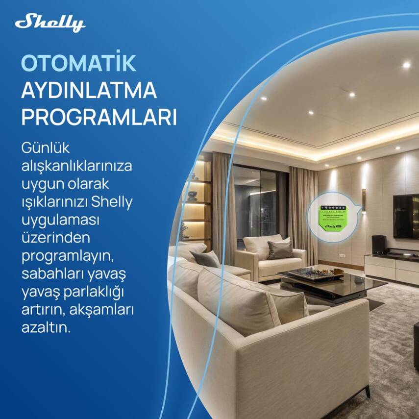Shelly Dimmer Gen3 Akıllı Led Dimmer Kontrol Rölesi - 5