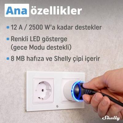 Shelly Plug S Gen3 Matter Destekli Akıllı Priz - 7 data-big=