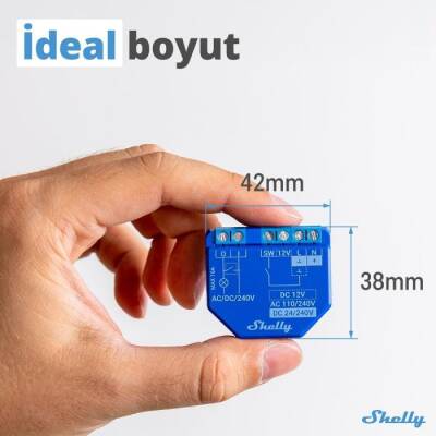 Shelly Plus 1 Wi-Fi ve Bluetooth Akıllı Röle - Shelly (1)