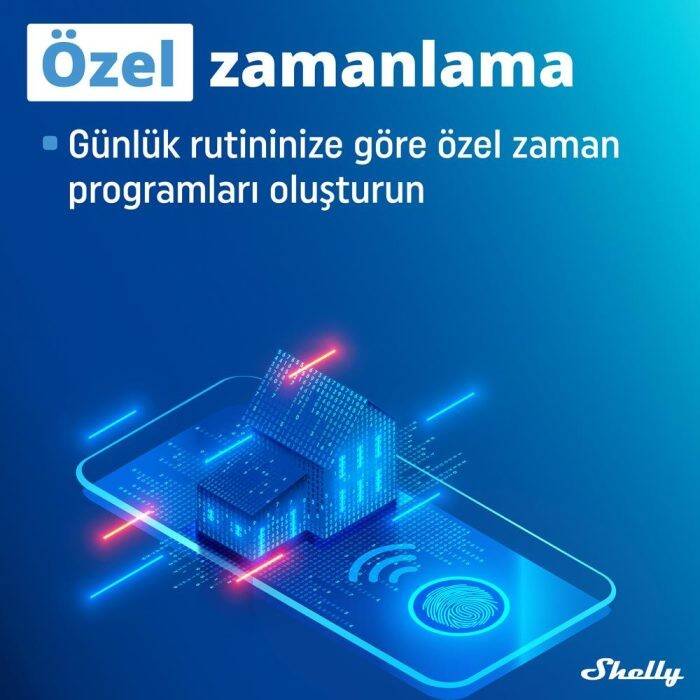 Shelly Plus 1PM Tek Kanal Enerji Ölçer Akıllı Röle - 4