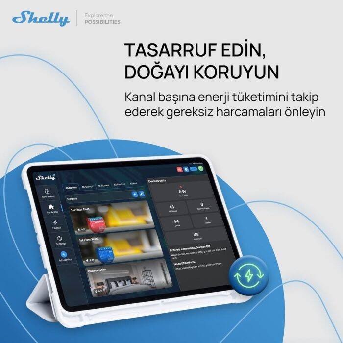 Shelly Plus 2PM Çift Kanal Enerji Ölçer Akıllı Röle - 3