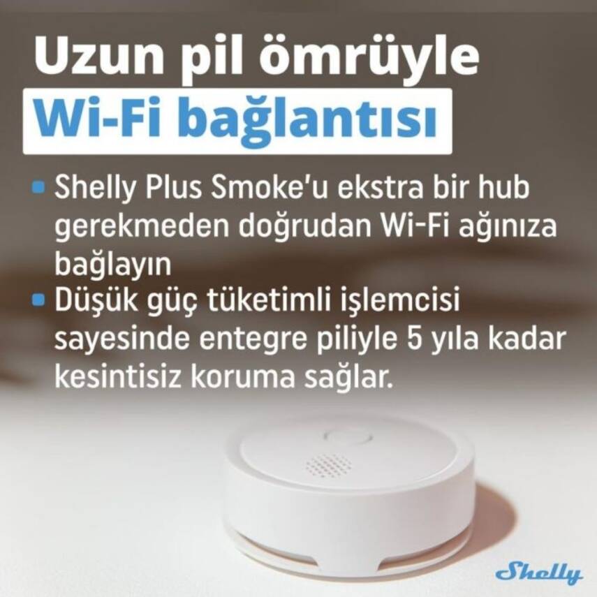 Shelly Plus Akıllı Duman Dedektörü - 2