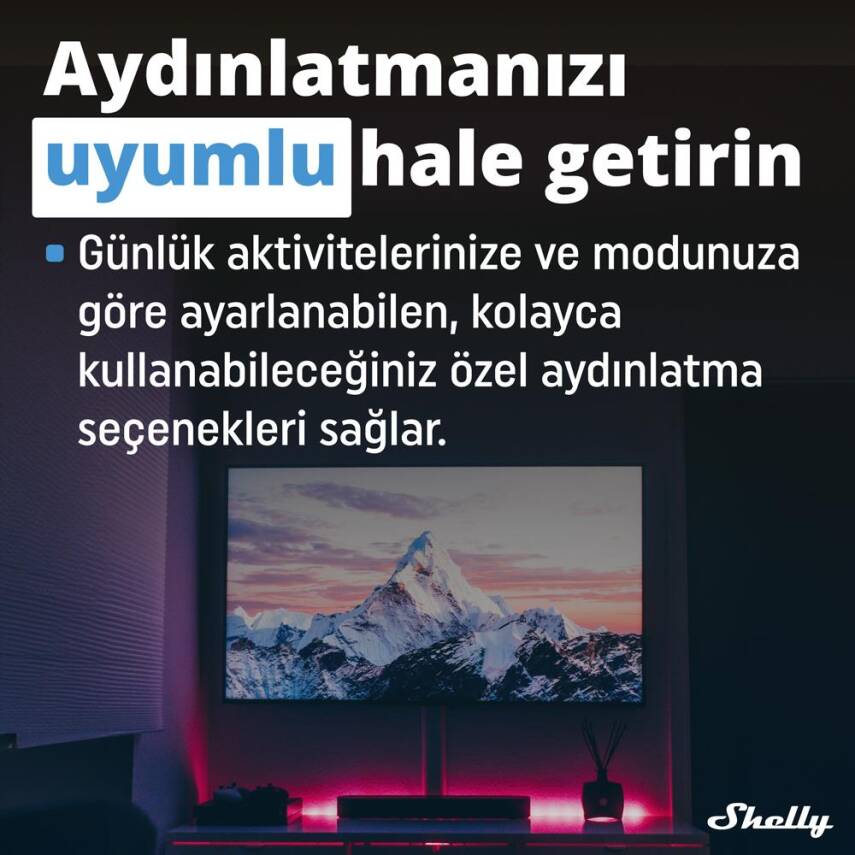Shelly Plus RGBW PM Akıllı LED Renk ve Parlaklık Kontrol Rölesi - 6