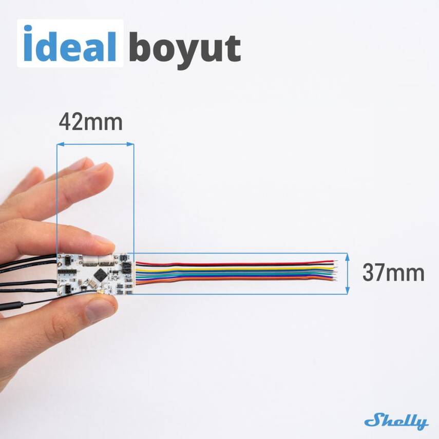 Shelly Plus Uni Evrensel Wi-Fi Giriş Modülü - 8