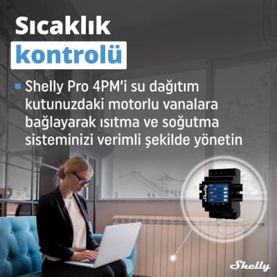 Shelly Pro 4PM Dört Kanal Enerji Ölçer Röle - 4 data-big=