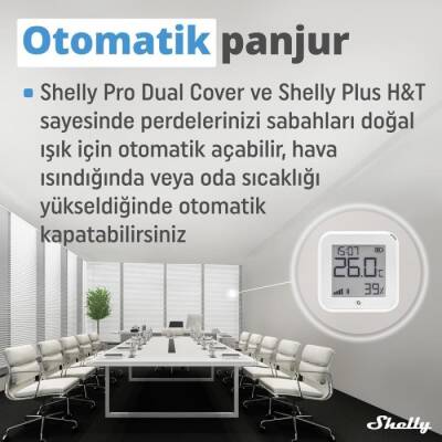 Shelly Pro Dual Çift Motorlu Panjur Kontrol Rölesi - 4 data-big=
