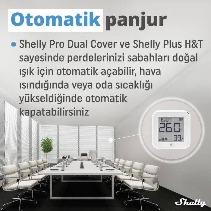 Shelly Pro Dual Çift Motorlu Panjur Kontrol Rölesi - 4