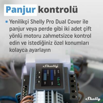 Shelly Pro Dual Çift Motorlu Panjur Kontrol Rölesi - 5 data-big=
