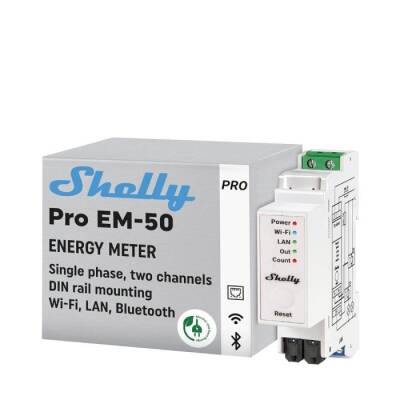 Shelly Pro EM-50 1 Faz Enerji Ölçer - 1 data-big=