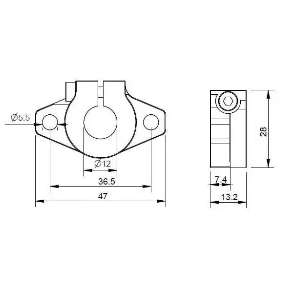 SHF12 Aluminyum Mil Tutucu - 12mm - 4