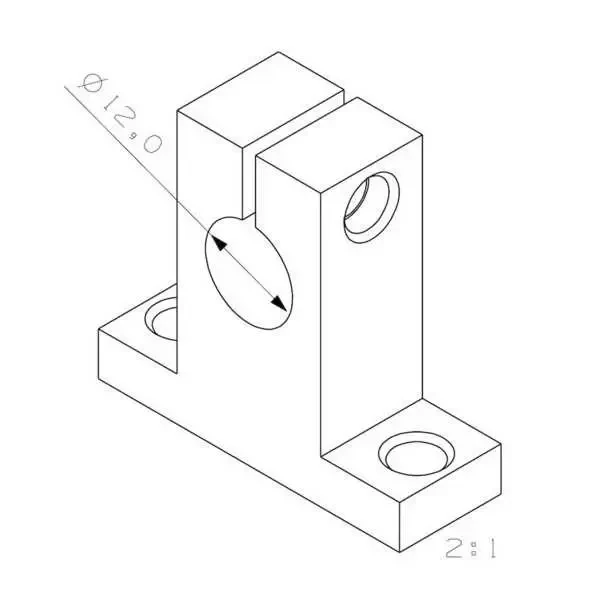 SK12 Aluminyum Mil Tutucu 12mm - 3
