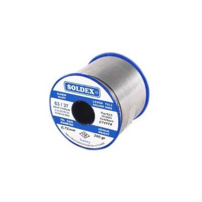 Soldex 0.75mm 200gr Lehim Teli - Sn63 Pb37 - Soldex