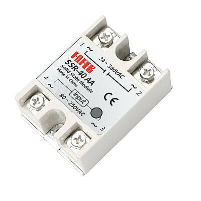 SSR-40AA Solid State Röle 40A - 80-250VAC / 24-380VAC - 1 data-big=