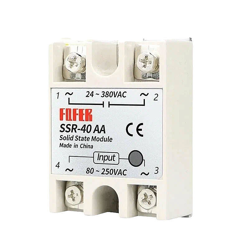 SSR-40AA Solid State Röle 40A - 80-250VAC / 24-380VAC - 2