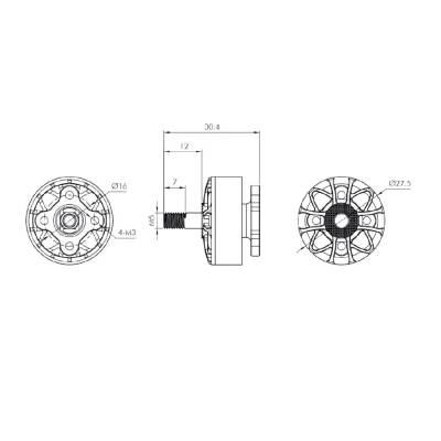 T-Motor Blackbird V2.0 Pilot Edition 2800KV Motor - 6 data-big=
