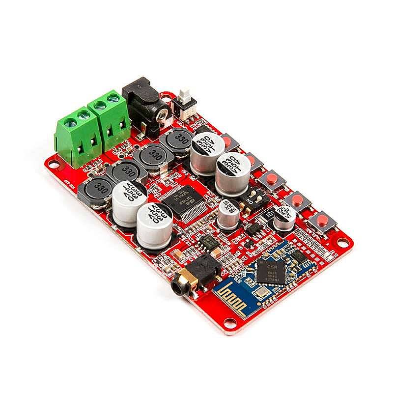 TDA7492P Kablosuz Bluetooth 4.0 Ses Ampfilikatör Modülü 2x25W - 1