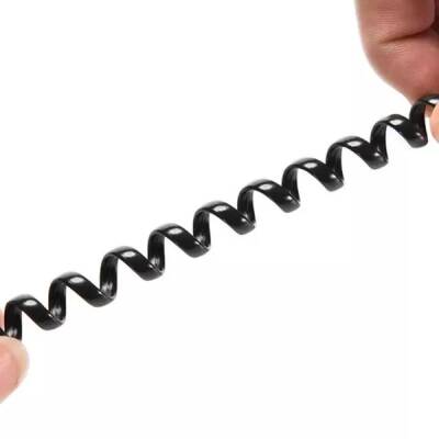 Telefon Spiral Kablo - Siyah - Robolink (1)