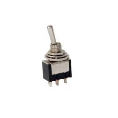 Toggle Switch ON-OFF-ON Ø6mm MTS-103-Siyah - Robolink
