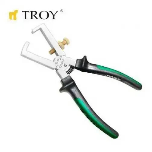 TROY 21014 Ayarlı Kablo Sıyırma Pensesi (160mm) - Troy