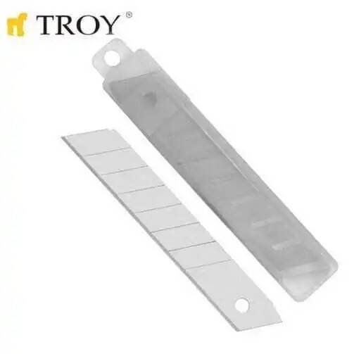 TROY 21609 Maket Bıçağı Yedek Bıçakları (100x18mm)-10 Adet - 1