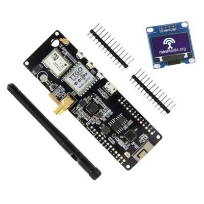 TTGO T-Beam V1.2 ESP32 868Mhz WiFi Bluetooth Modül-GPS NEO 6M SMA-18650 Pil Yuvalı - 1 data-big=