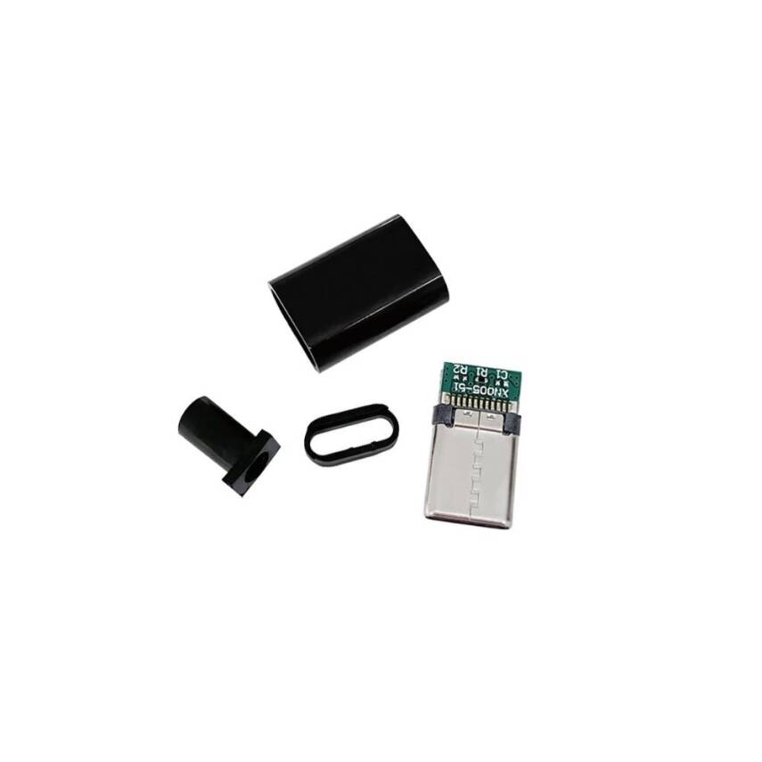 USB Type C Tipi Konnektör - Kapaklı - 1