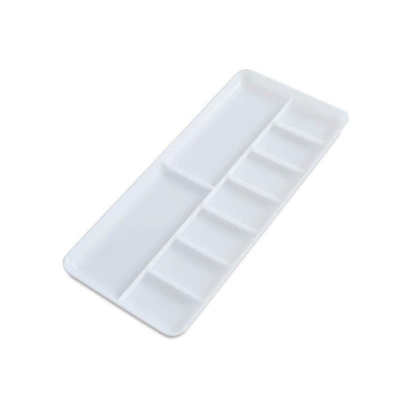 Vallejo HS121 Dikdörtgen 9 Hazneli Plastik Boya Paleti 180x85mm - 1