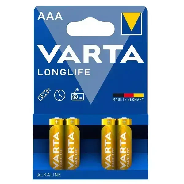 Varta 4103 Longlife AAA 4'lü İnce Kalem Pil - 1