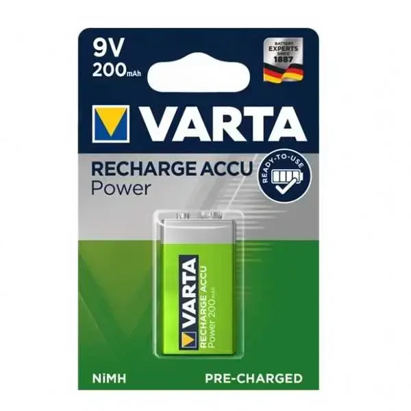 Varta Şarj Edilebilir Pil 9V 200mAh-56722 - 1