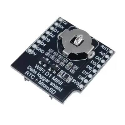 Wemos D1 Mini Data Loggar Shield RTC + MicroSD - Robolink (1)