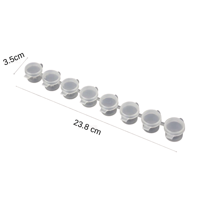 Wingard WG01 Kapaklı Boya Saklama Kabı 8 Gözlü 8x4.5ml - 2