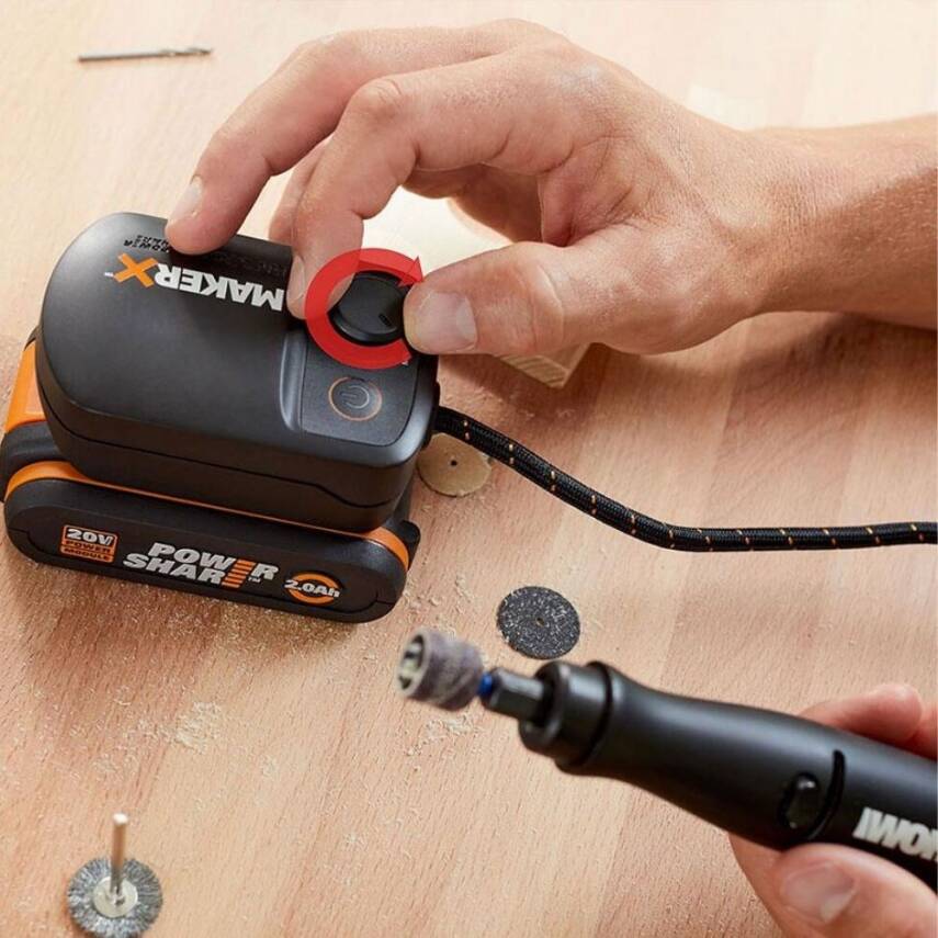 WORX WA7160 MAKERX 20V HUB Devir Ayarlı Adaptör - 4